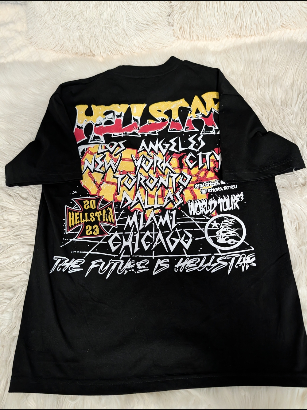 Hellstar Black Graphic Short Sleeve Tee